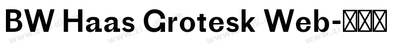 BW Haas Grotesk Web字体转换